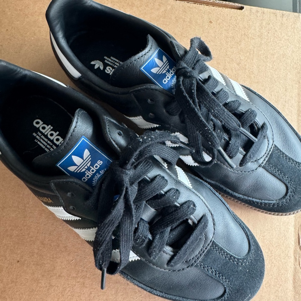 Adidas Samba Black and White Sneakers - Picture 7 of 8